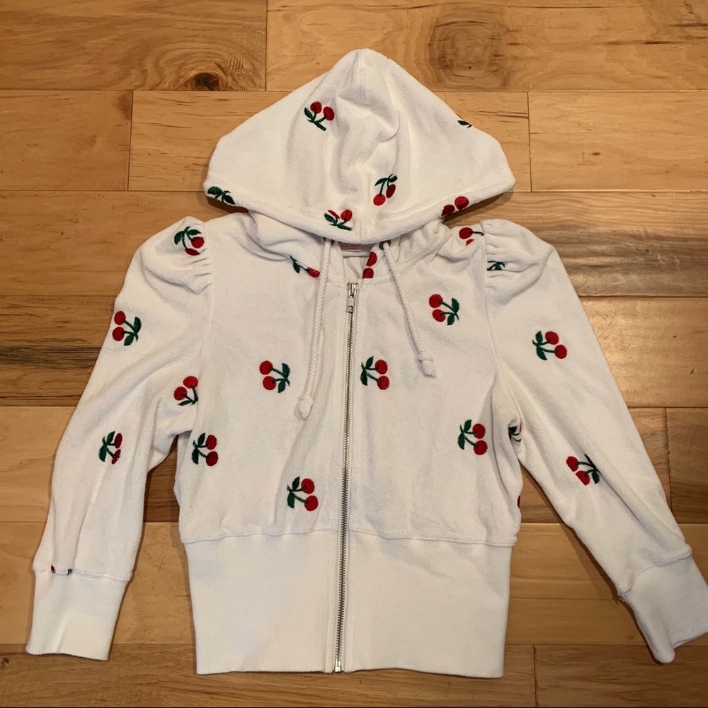 Y2k/Early 2000s Cherry Zip Up by Betsey Johnson